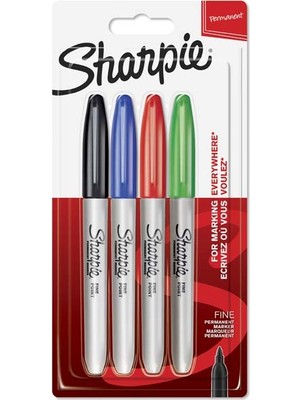 Kitabevimden Sharpie Markör Permanent Fine 4 Lü Standart Renk 1985858