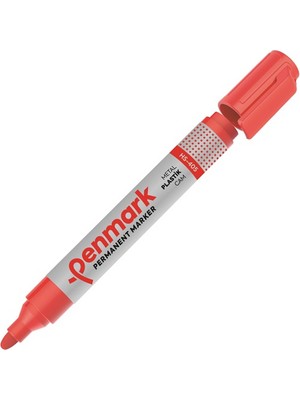 Kitabevimden Penmark Permanent Marker Yuvarlak Uç Kırmızı 2-3 mm (12 Adet)Hs 405 03