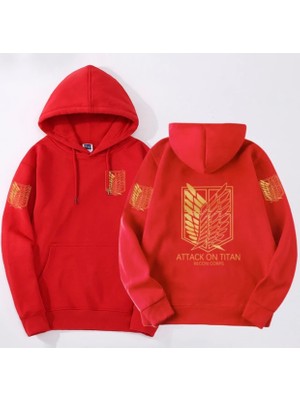 Kids Face Özel Tasarım Kapüşonlu Titan Gold Kanat Göğüs Sırt Baskılı %100 Pamuk Erkek Çocuk  Sweatshırt