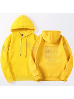 Kids Face Özel Tasarım Kapüşonlu Titan Gold Kanat Göğüs Sırt Baskılı %100 Pamuk Erkek Çocuk  Sweatshırt