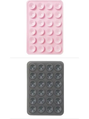 İla Bags Iki Renk Silikon Vantuzlu Telefon Tutacağı – Telefon Arkası Silikon Vantuz Yapışkanlı Güçlü Tutuş