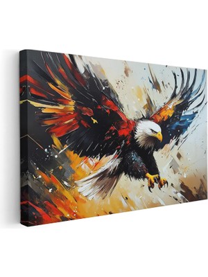 Artarilion Yatay Kanvas Tablo Gorkemli Kartal Modern Duvar Tablosu Kanvas Salon Ofis Tablosu