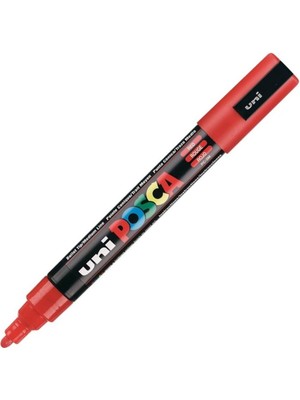 Kitabevimden Uni-Ball Posca 1.8-2.5 Su Bazli Poster Markörü Kırmızı N Pc-5m