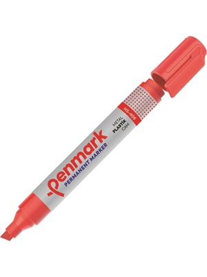 Kitabevimden Penmark Permanent Marker Kesik Uç Kırmızı (12 Adet)Hs 406 03