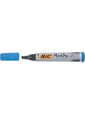 Kitabevimden Bic Markör Permanent Kesik Uçlu Mavi 12 Li