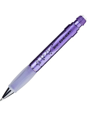 Kitabevimden Serve Deep Versatil Kalem 0.7mm Metalik Mor Yıldız (12 Li Paket)
