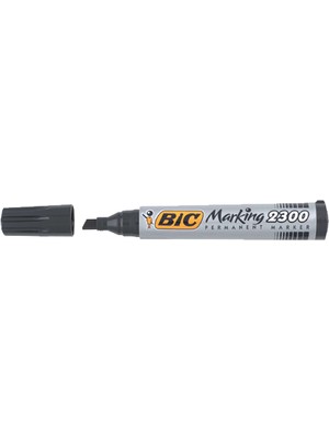 Kitabevimden Bic Markör Permanent Kesik Uçlu Siyah 2300 09 (12 Adet)