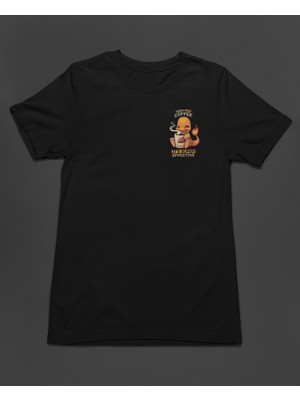 Bumeta Pokemon Charizard Çalizart Used Hot Coffee Unisex Tişört T-Shirt
