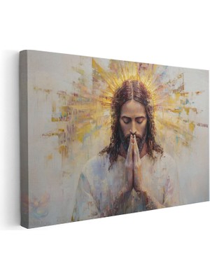 Artarilion Yatay Kanvas Tablo Isa Pemgamber Temsili Modern Duvar Tablosu Kanvas Salon Ofis Tablosu