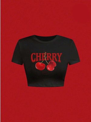 Bozz Collection Kadın Have A Nice Weekend Cherry Crop