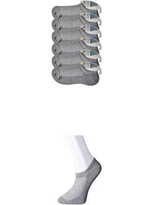 FRY Gri Erkek Görünmez Çorap 6 Çift
