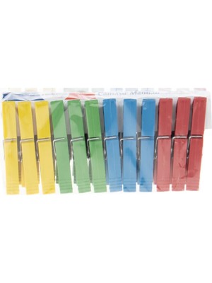 FRY Flamingo Çamaşır Mandalı Plastik Renkli 24LÜ Mandal