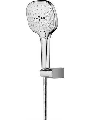 Mena Rise Thea Paslanmaz Çelik Örgülü Duş Spiralli Askılı Duş Seti