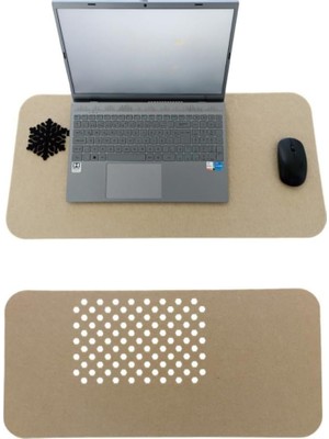 Mena Rise Keçe Masa Üstü Mouse Pad ve Bilgisayar Düzenleyici 70X32 cm – Antibakteriyel Mat, Keçe Mat, Masa Altlık, Ofis ve Ev Için Minimalist Tasarım (Açık Kahve)