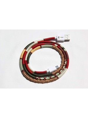 Mena Rise Handmade CC-025 Handmade Arizona Micro Şarj ve Data Kablosu, 100 cm