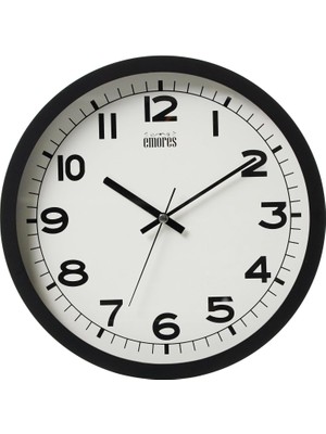 Mena Rise 31 cm Akar Saniye Sessiz Mekanizma Duvar Saati