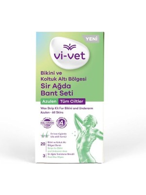 Mena Rise Vivet Bikini ve Koltuk Altı Bölgesi Sir Ağda Bant Seti Azulen