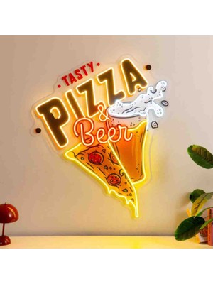 Kamer Neon LED Işıklı Pop Art Sanatsal Tablo