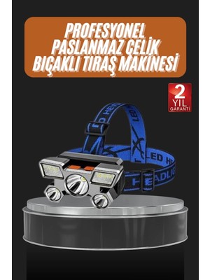 Belle Fusion Bfs El Feneri Süper Kafa Lambası 4 Modlu 5 LED Kafa Feneri