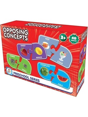 Mena Rise Kavramlar Eğitici Puzzle, 40 Parça, 3+ Yaş, Okul Öncesi Öğrenme Seti