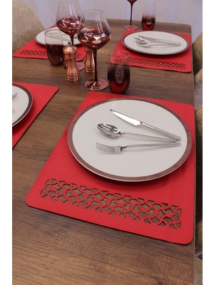 Mena Rise Egzotik Kesim Deri Servis 2 Adet 35X45 cm