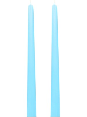 Mena Rise 2'li Mavi Konik Şamdan Mum Seti