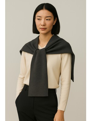 Wega Moda Kare Parçalı Patchwork Atkı - Spor Triko Örme Omuz Atkısı | Unisex Boho Şal - Atkı