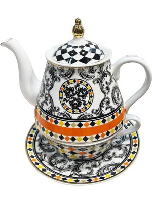 Mena Rise Art Margery Tek Kişilik Demlik & Fincan Seti