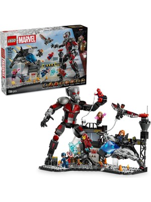 Mena Rise | Kaptan Amerika: Kahramanların Savaşı Aksiyon Savaşı 76314-10 Yaş ve Üzeri Çocuklar Için 8 Minifigürlü Oyuncak Yapım Seti, Doğum Günü Hediyesi (736 Parça)