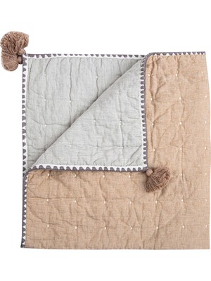 Mena Rise Baby Battaniye, Yumuşak Pamuk Kapitone Çocuk Odası ve Küçük Çocuk Battaniyesi, Erkek ve Kız Çocukları Için, Bakır, 91,4 cm x 91,4 Cm, Ezra Baskı