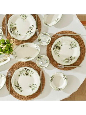 Mena Rise Julia 26 Parça 6 Kişilik Kahvaltı Takımı Yeşil