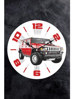 Mena Rise 25 cm Dekoratif Plastik Cam Çocuk Odası Duvar Saati