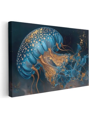 Artarilion Yatay Kanvas Tablo Denizanasi Modern Duvar Tablosu Kanvas Salon Ofis Tablosu