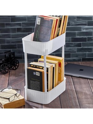 Mena Rise Katlı Çok Amaçlı Raf Kitaplık Organizer Düzenleyici