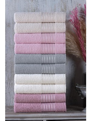 Mena Rise Tekstil | 10'lu 50X90 cm El&yüz Havlu Seti