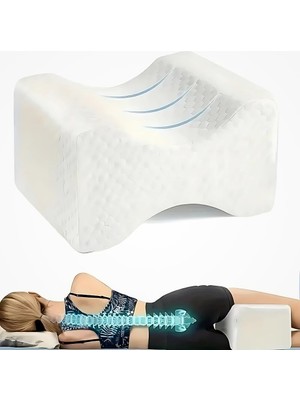 Mena Rise Visco Ortopedik Bacak Arası Yastığı – Hamileler Için Destek | Bel, Bacak ve Kalça Ağrısı Için Uyku Yastığı | Yıkanabilir Kılıflı Ergonomik Diz Arası Yastık