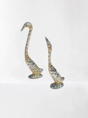 Mena Rise Işlemeli Dekoratif Biblo Seti – 2'li