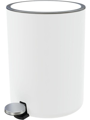Mena Rise 5 Lt Pedallı Çöp Kovası Beyaz