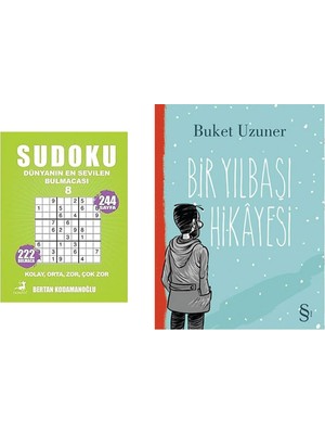 Everest Yayınları Sudoku - Dünyanın En Sevilen Bulmacası 8: Kolay Orta Zor Çok Zor + Bir Yılbaşı Hikayesi