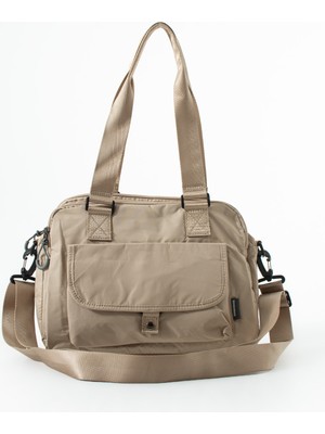 Sanmorris Kadın Çok Gözlü Suya Dayanıklı Seyahat Uygun El ve Omuz Çantası