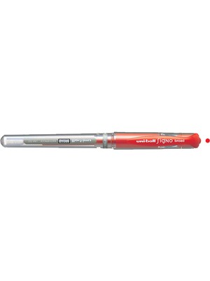 Kitabevimden Uni-Ball Roller Kalem Signo Broad Jel Bilye Uç Imza Kalemi 1.0 mm Kırmızı (12 Adet) UM-153