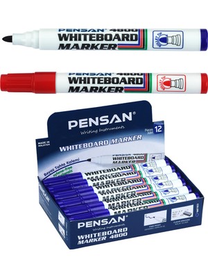 Kitabevimden Pensan Tahta Kalemi Yuvarlak Uç (Sadece Kırmızı 12 Li) 4800-1