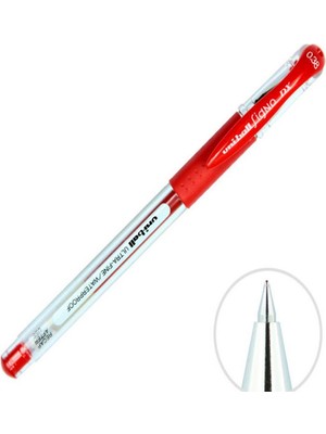 Kitabevimden Uni-Ball Roller Kalem Signo Needle Iğne Uç 0.38 mm Kırmızı UM-151ND ( 10 Adet)