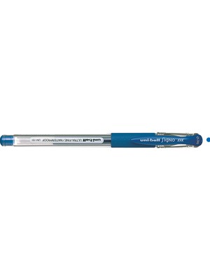 Kitabevimden Uni-Ball Roller Kalem ( 12 Adet )  Signo Dx Jel Bilye Uç 0.38 mm Mavi UM-151