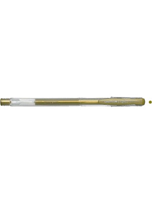 Kitabevimden Uni-Ball Roller Kalem ( 12 Adet ) Signo Fine Jel Bilye Uç 0.8 mm Altın UM-100