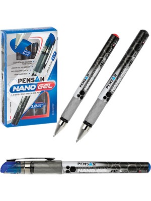 Kitabevimden Pensan Roller Kalem Nano Jel 0.7 mm Mavi (12 Li Sadece Kırmızı)