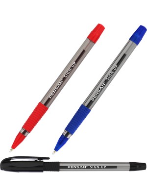 Kitabevimden Pensan Imza Kalemi Sign Up 1 mm (Sadece Mavi)-12 Li Paket