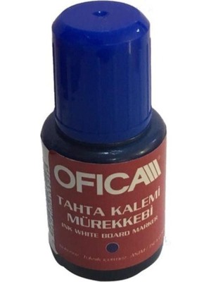 Kitabevimden Ofica Tahta Kalem Mürekkebi 20 ml Mavi FMM-05M -12 Li Paket-12-Lı-Pkt