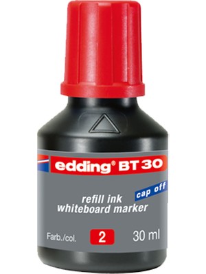 Kitabevimden Edding Tahta Kalem Mürekkebi Damlalıklı 30 ml Kırmızı BT30
