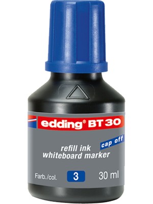 Kitabevimden Edding Tahta Kalem Mürekkebi Damlalıklı 30 ml Mavi BT30--10 Lu